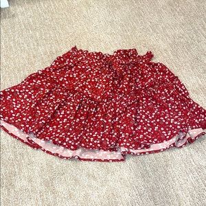 floral skirt